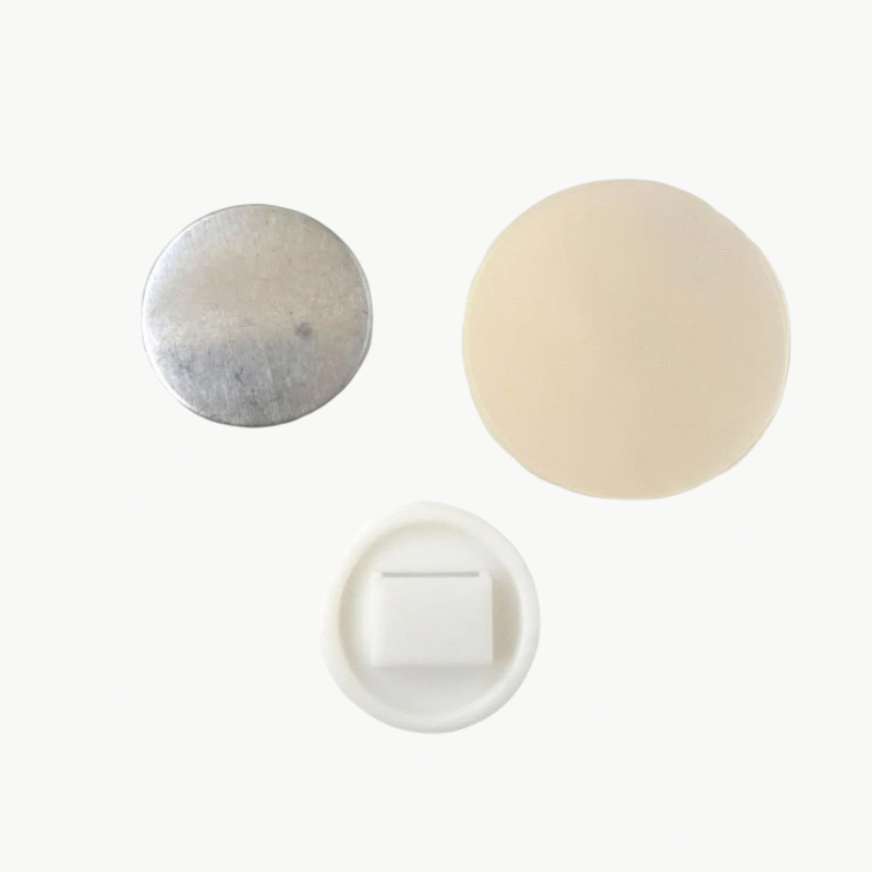 Kit 100 Bottons Passante Plástico 37mm