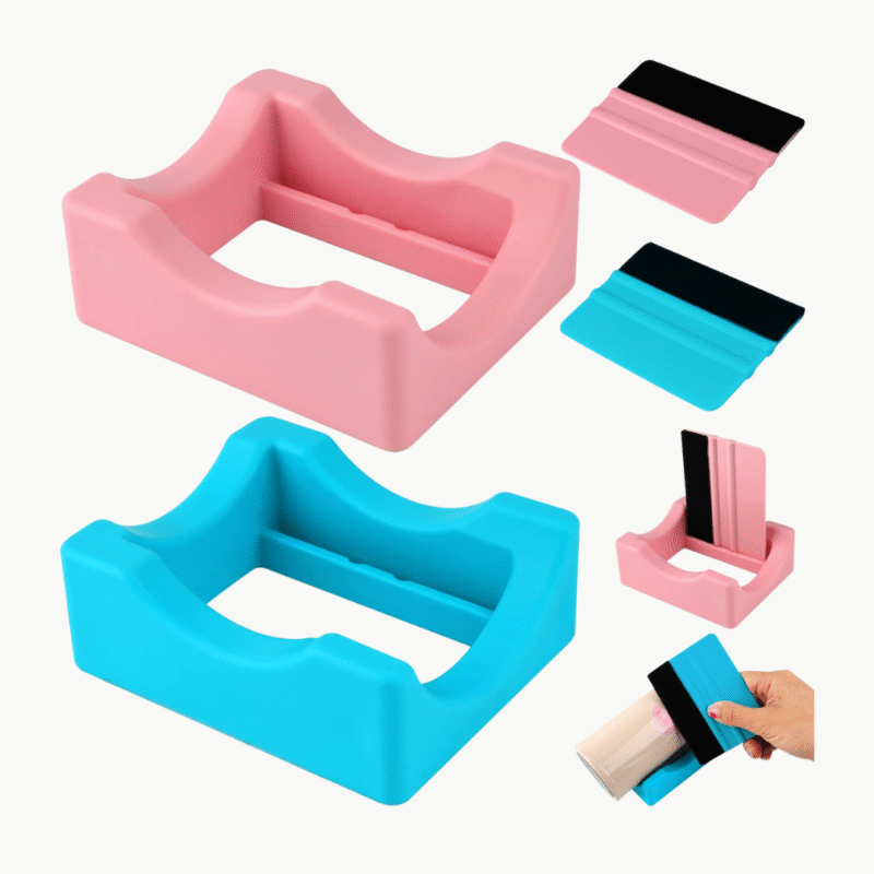 Suporte de Silicone para Aplicação de DTF-UV com Espátula