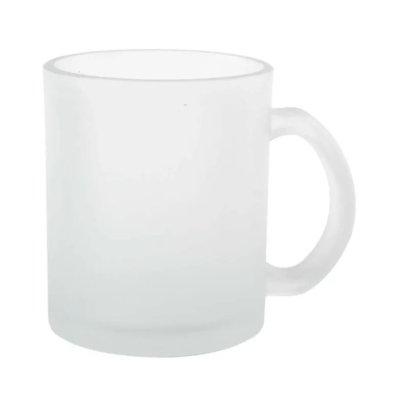 Caneca de Vidro Jateado para Sublimação - 325ml