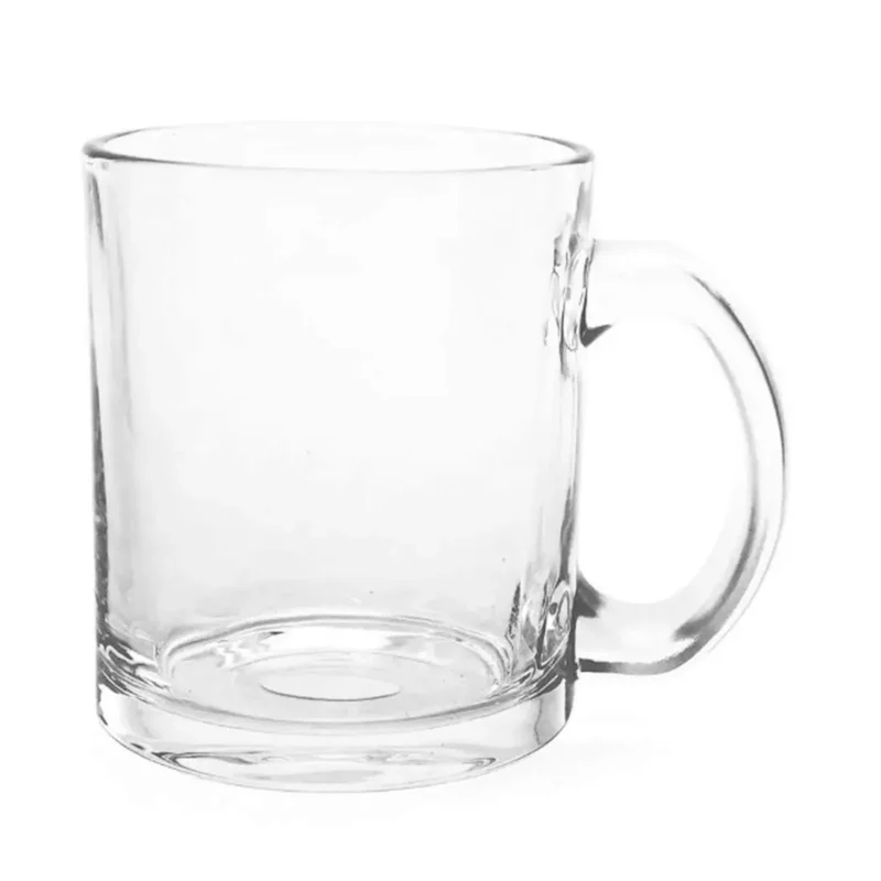 Caneca de Vidro Cristal Para Sublimação - 325ml